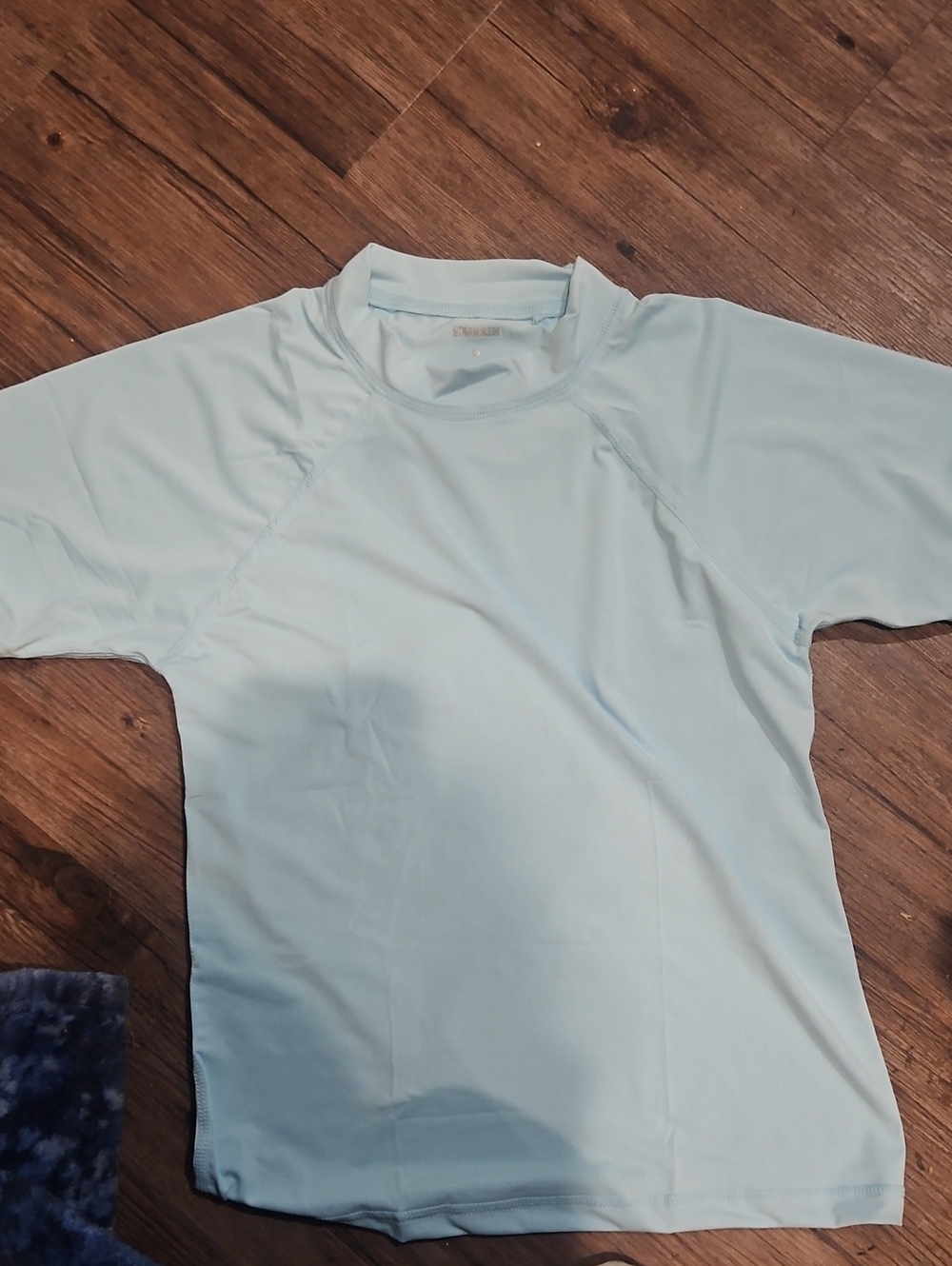 Nwt. Size 6 (Small)Light Blue Short Sleeve Rash Guard Top